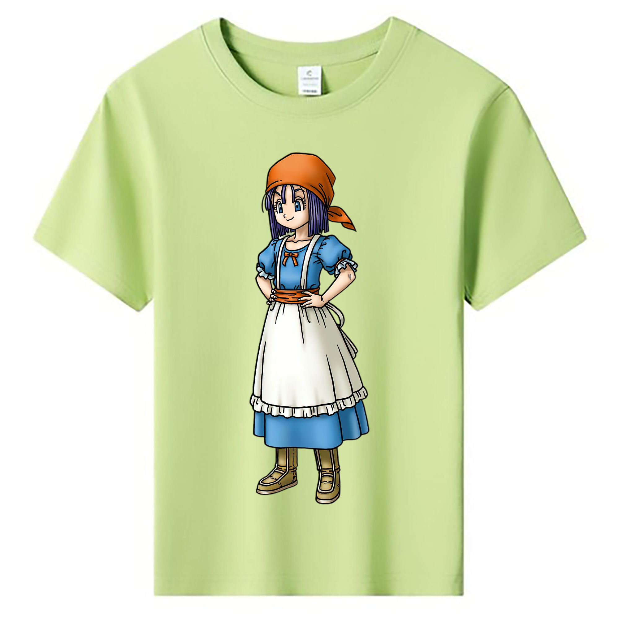 （画像用） ドラゴンクエスト Doragon Kuesuto Dragon Quest 綿100％キッズTシャツ（フロントプリント）